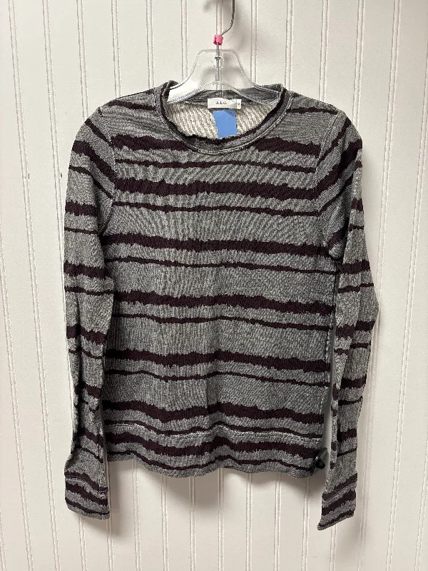 Sweater By Alc In Grey & Purple, Size: Xs