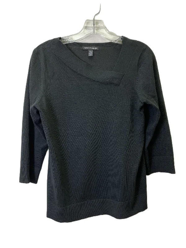 Sweater By Cable And Gauge In Black, Size: M