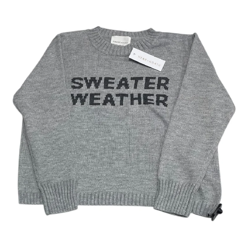 Sweater By PANACHE APPAREL In Grey, Size: M