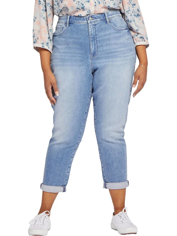 Women's Plus-Size Outfit Plus Margot Womens Cuffed Denim Skinny Jeans