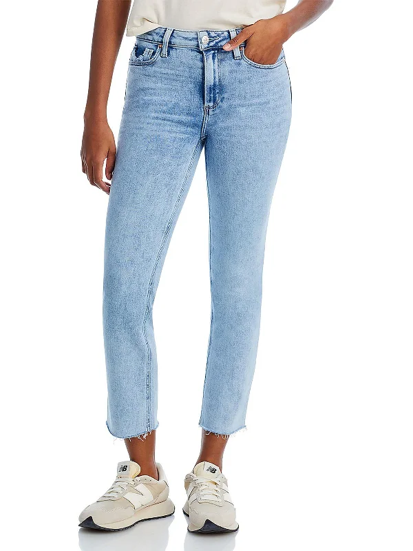 Women's Evening Outfit Cindy Womens High Rise Light Wash Cropped Jeans