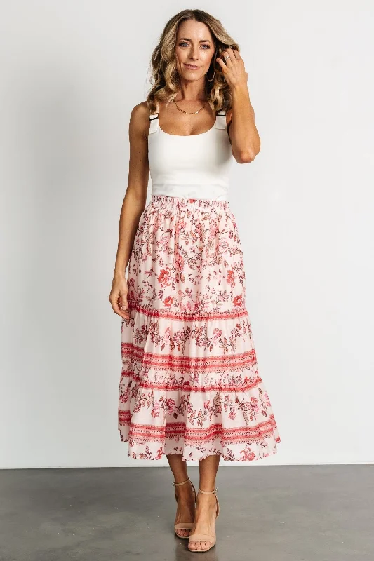 Women's Loungewear Clothes Meg Skirt | Blush Multi