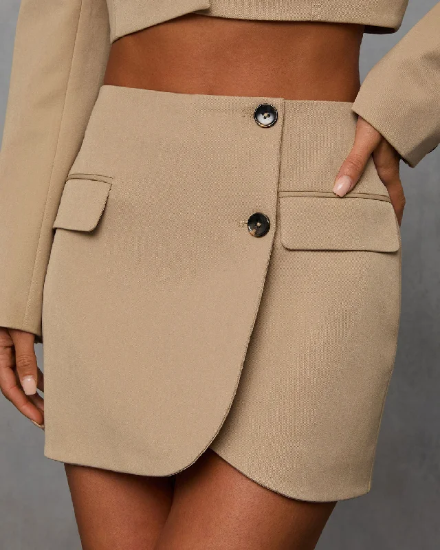 Women's Casual Garments Modern Edit Suiting Mini Skirt