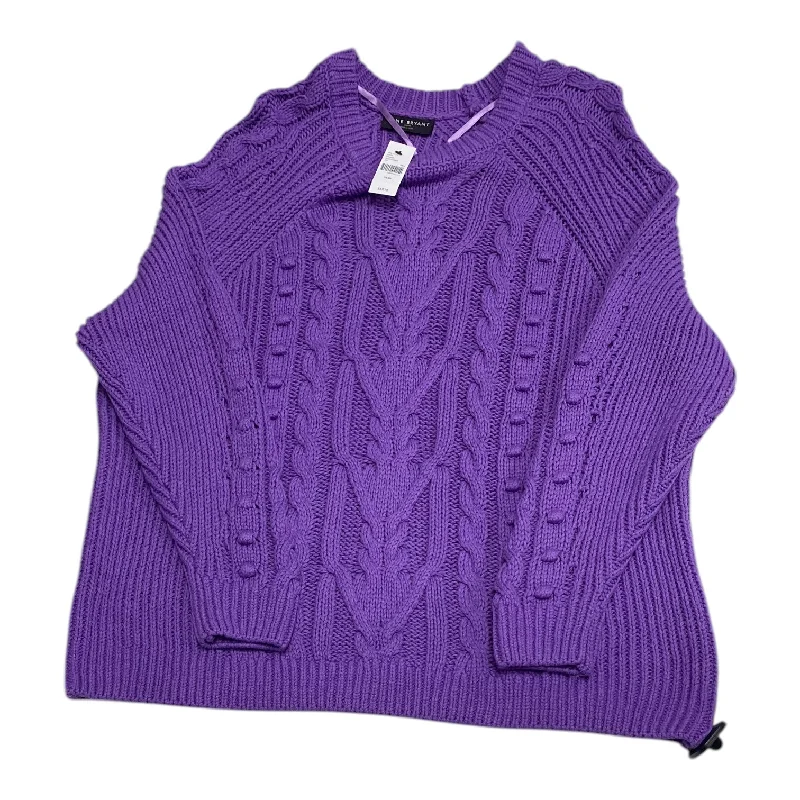 Sweater By Lane Bryant In Purple, Size: 4x