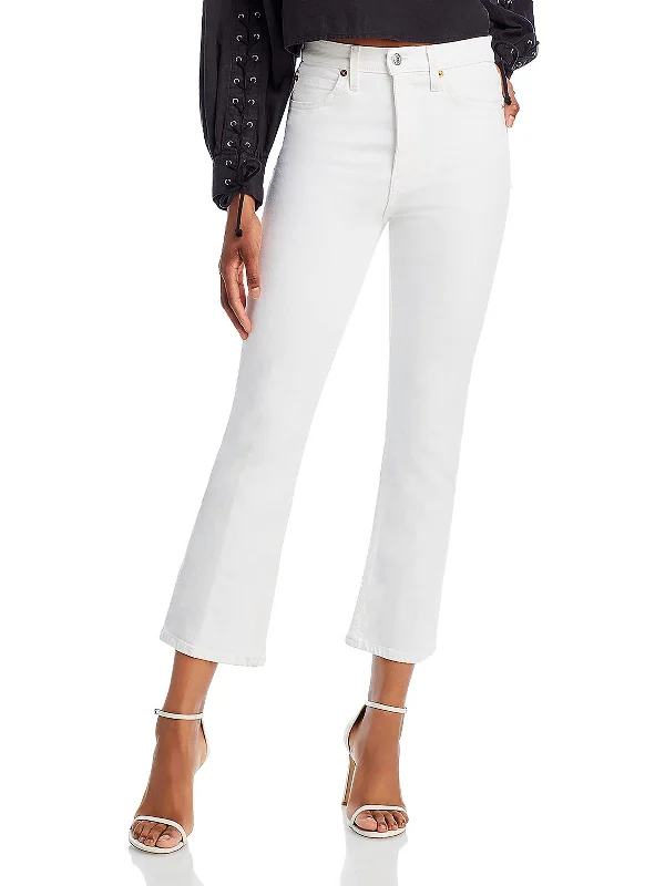 End of Season Sale Womens High Rise Cropped Bootcut Jeans