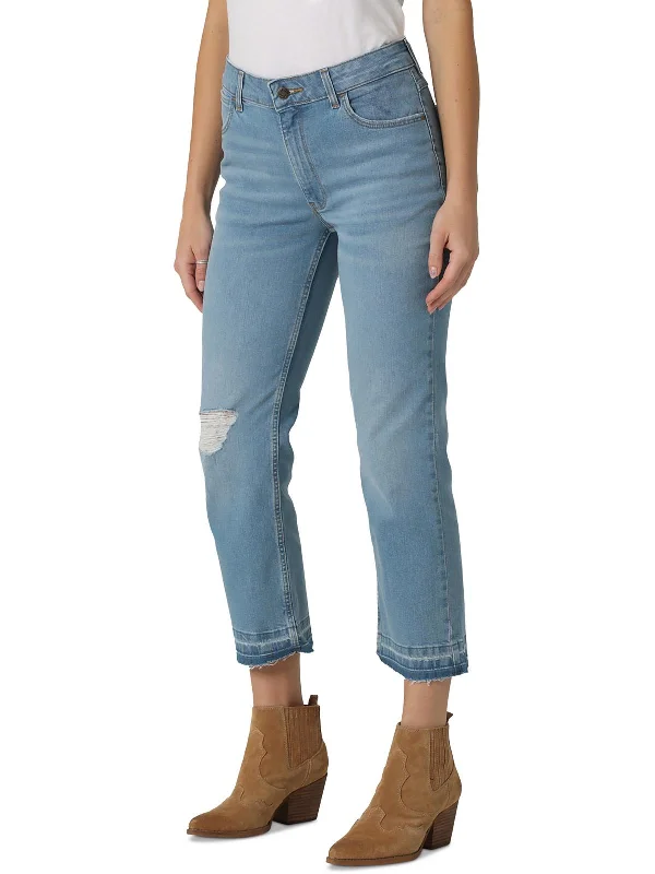 Timeless Women's Fashion Styles Womens High Rise Light Wash Straight Leg Jeans