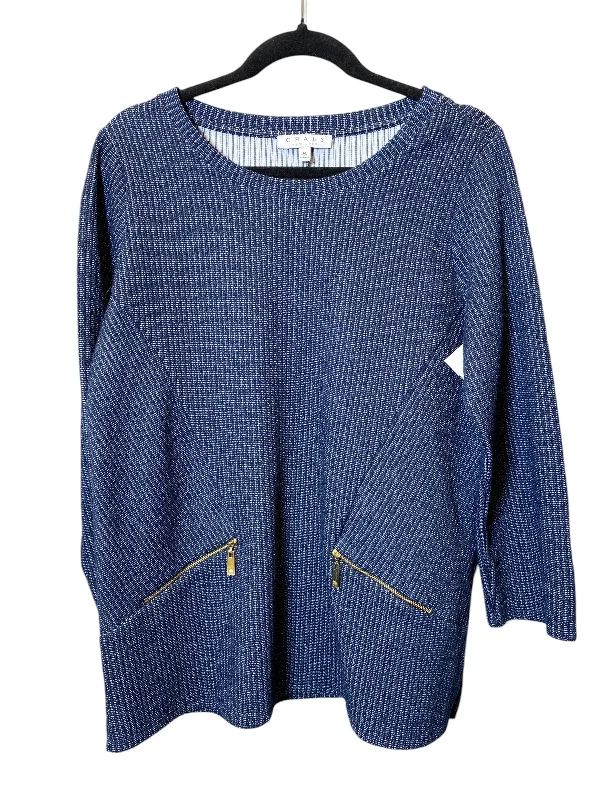 Sweater By Chaus In Blue, Size: M