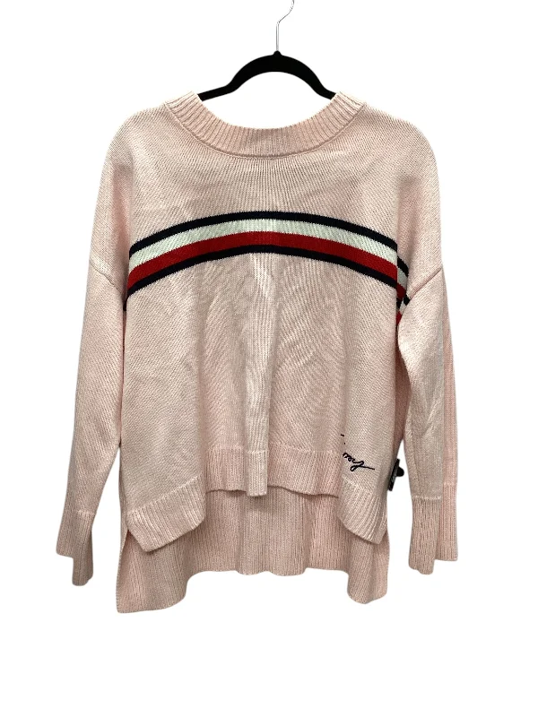 Sweater By Tommy Hilfiger In Pink, Size: L