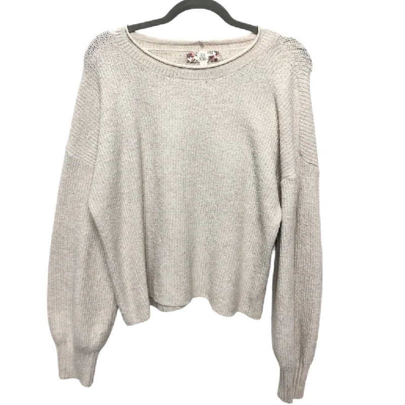 Sweater By Pink Rose In Beige, Size: L