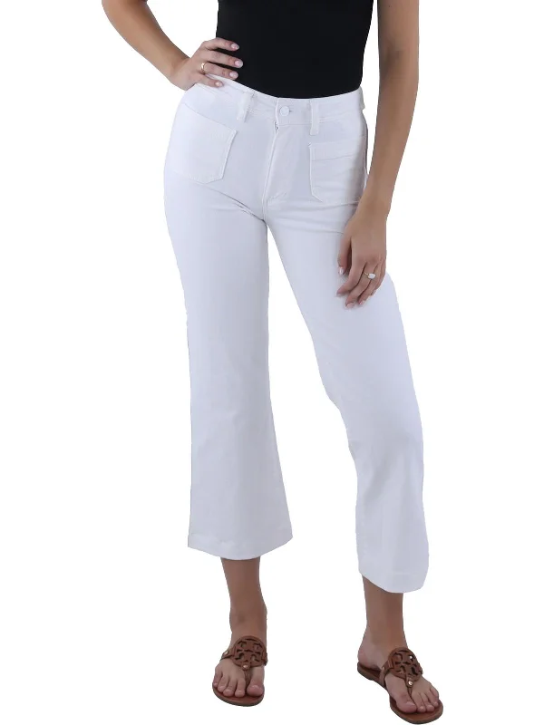 Women's Clothes For Work Events Womens High Rise Crop Wide Leg Jeans