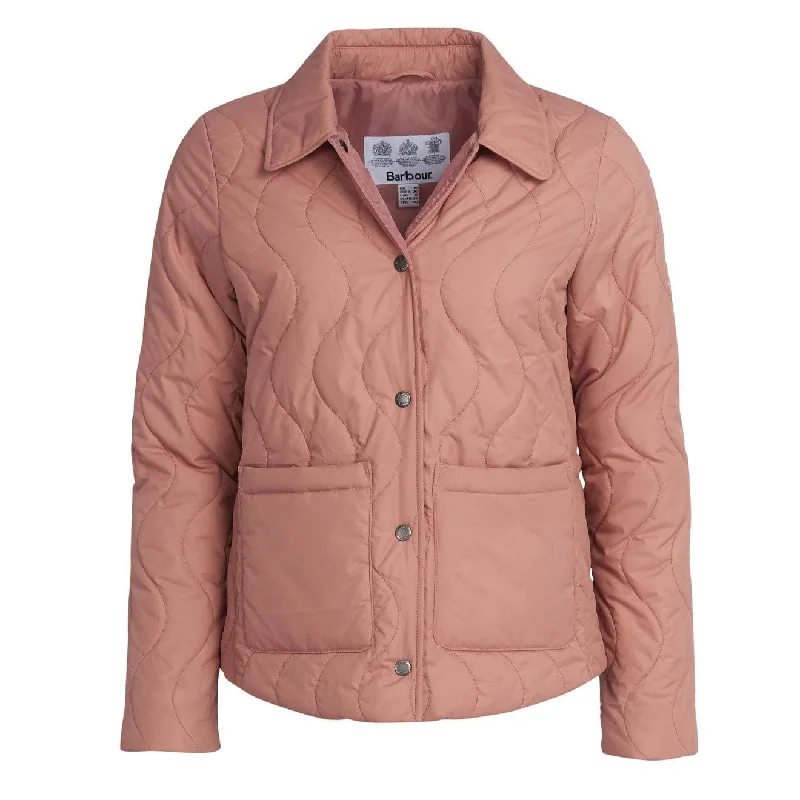 Affordable Women's Clothing Online Barbour Womens Barmouth Quilted Jacket Soft Coral