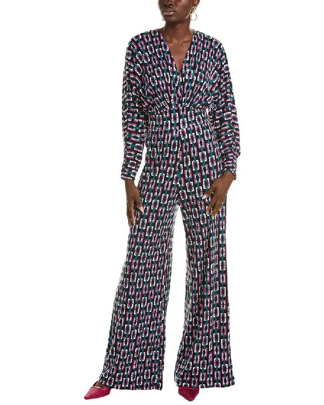 Vintage Clothing For Women Diane von Furstenberg Fanny Wool-Blend Jumpsuit