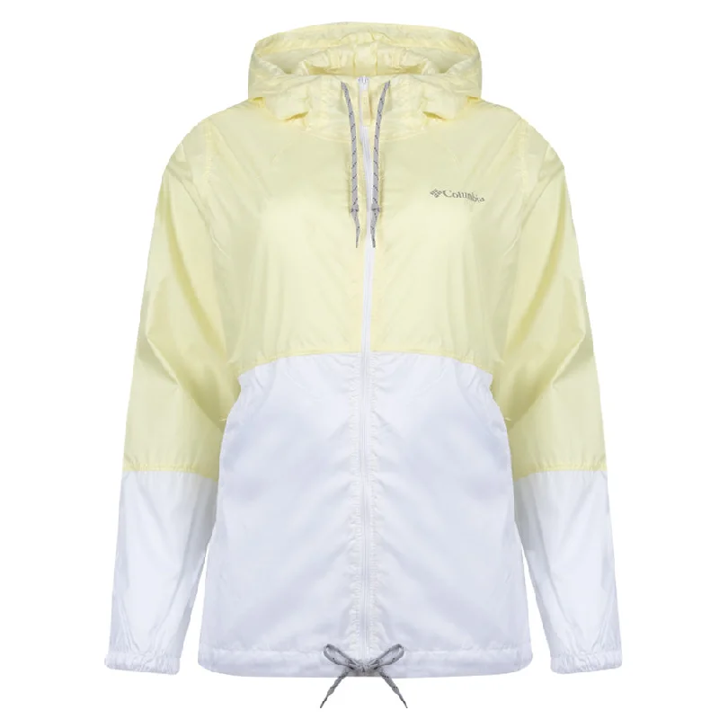 Clothes Woman Columbia Womens Flash Forward Windbreaker Jacket Endive / White