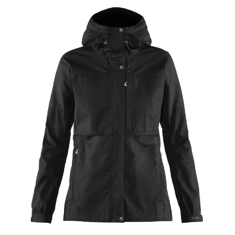 Women's Clothing For Special Occasions Fjallraven Womens Kaipak Jacket Black