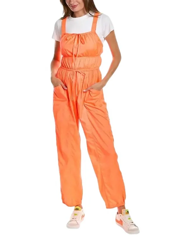 Women's Elegant Clothing Sets Tropic Sport Jumpsuit In Orange