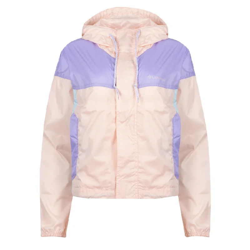 Women Wear Brands Columbia Womens Flash Challenger Cropped Windbreaker Peach Blossom / Frosted