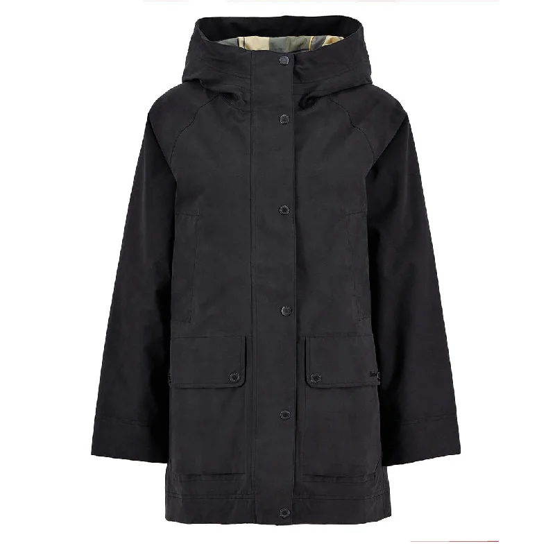 Women's Evening Outfit Barbour Womens Winter Beadnell Waterproof Jacket Black / Ancient