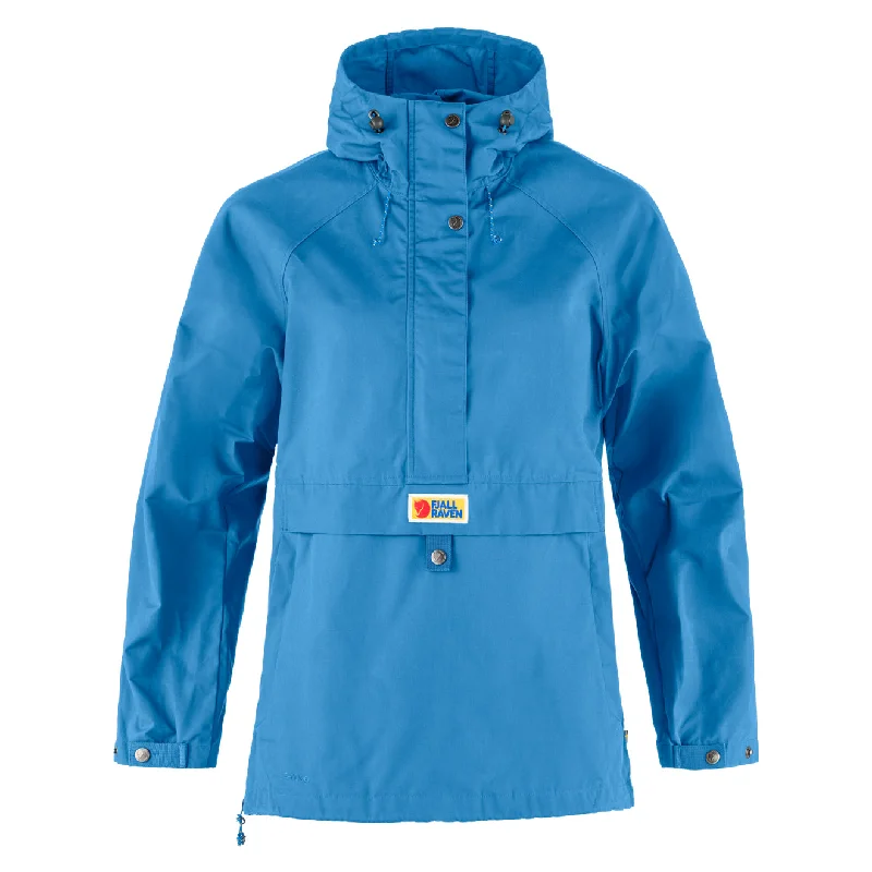 Women's Vintage-Inspired Outfit Fjallraven Womens Vardag Anorak UN Blue