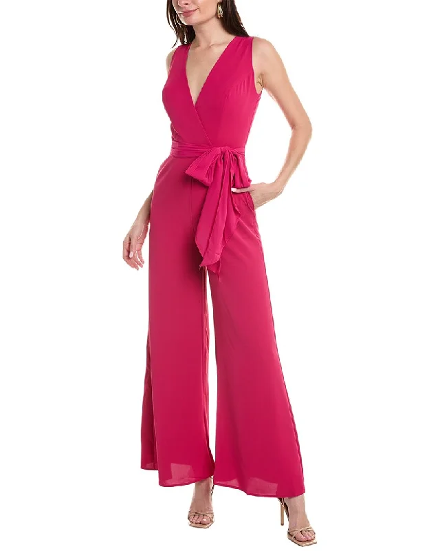 Women's Workout Clothing Rene Ruiz Surplice Jumpsuit