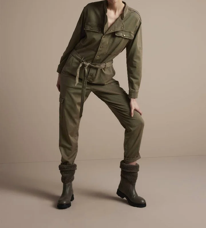 Classic Women's Apparel Admiral Jumpsuit In Clay