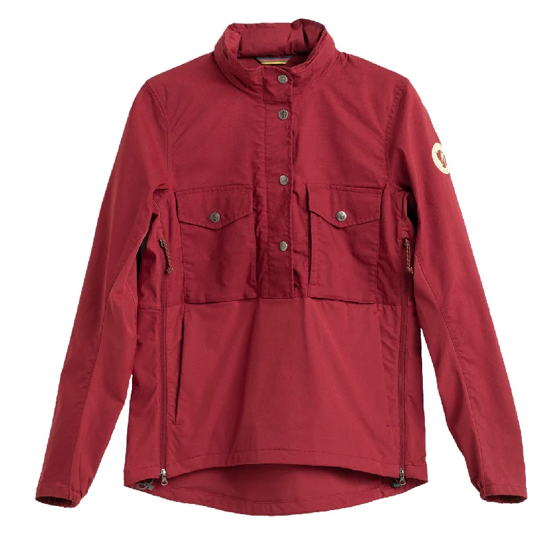 Women's Professional Clothes Fjallraven x Specialized Womens Raven Anorak Pomegranate Red