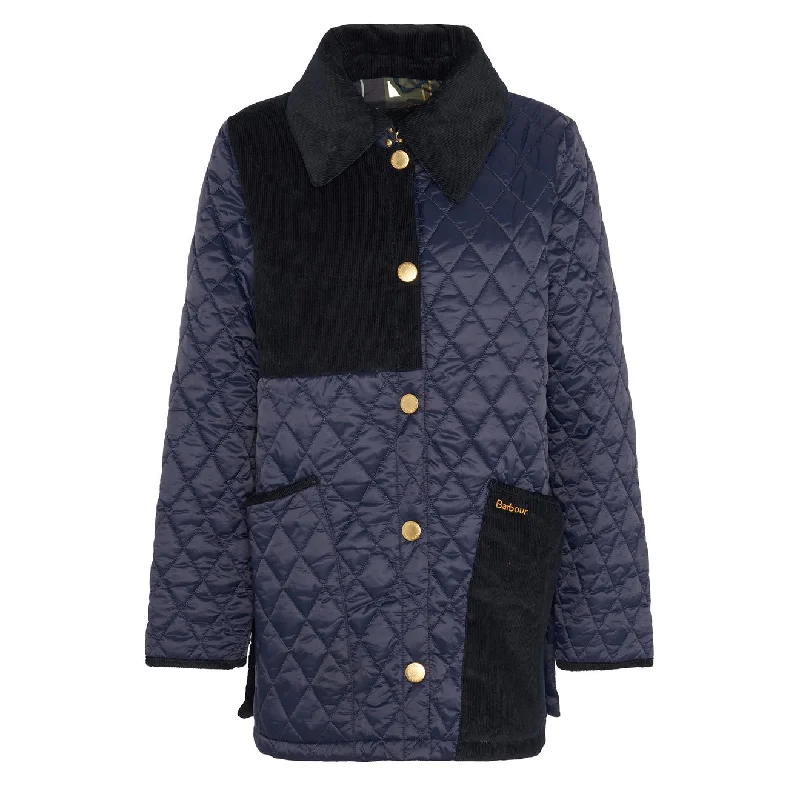 Women's Holiday Outfit Barbour Womens Reeth Quilt Navy / Classic