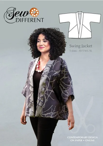 Chic Women's Outfit Sew Different Swing Jacket