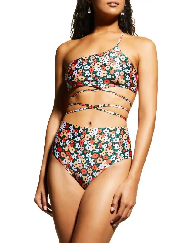 Discount Store Magenta La Fania Noche Bikini Bottom In Multi Color