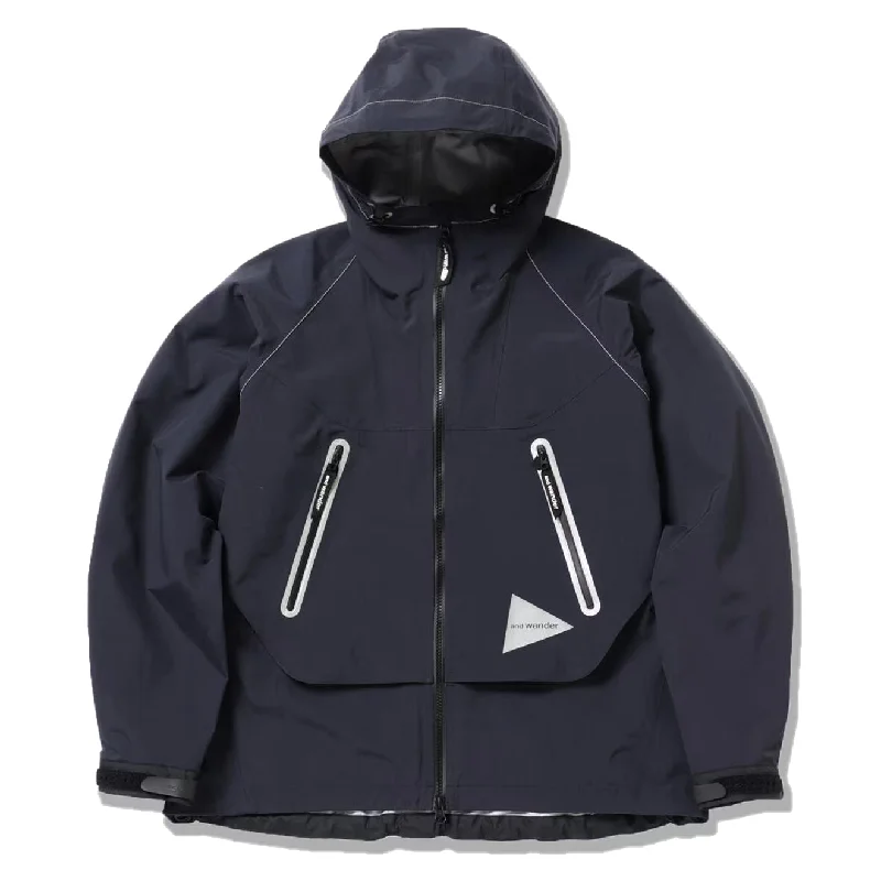 Relaxed Fit Women's Fashion And Wander Womens Loose Fitting Rain Jacket Dark Navy