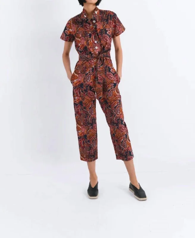 Comfortable Women's Attire Aida Jumpsuit In Andino Brown