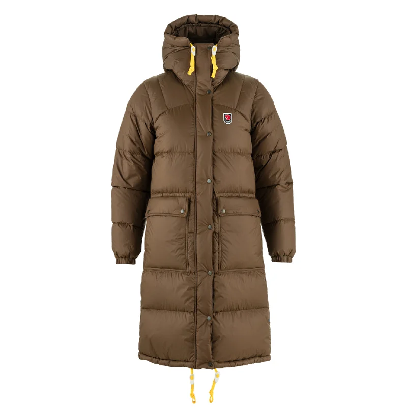 Women's Outfit Fjallraven Womens Expedition Long Down Parka Dark Oak