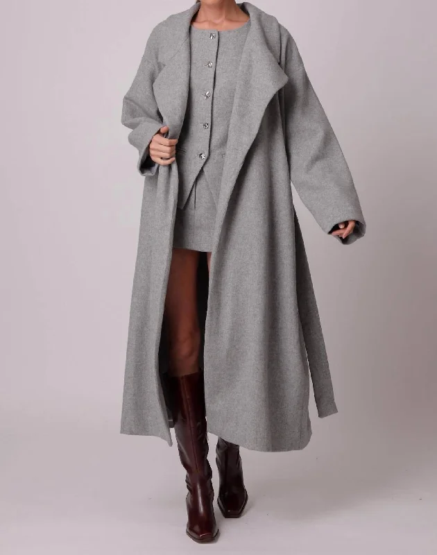 Women's Sporty Clothes Damson Coat In Gray