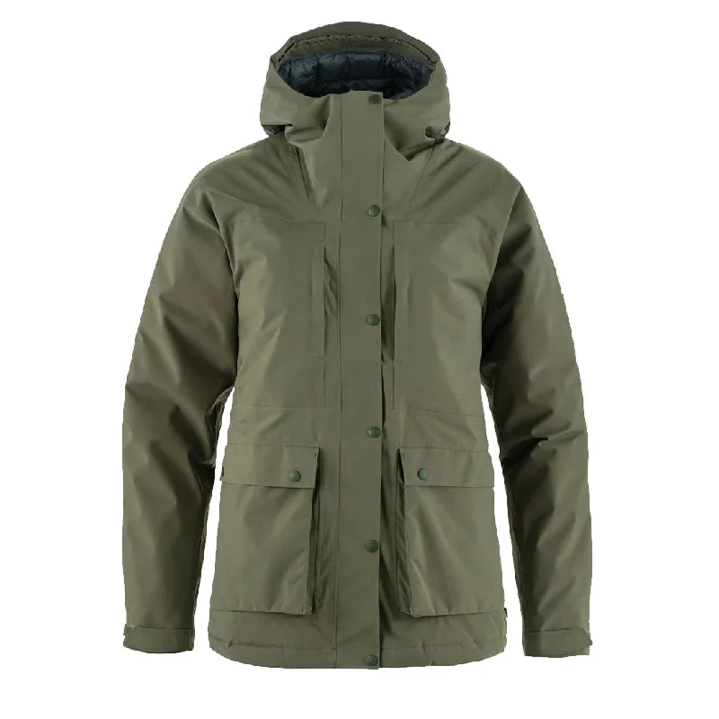 Formal Outfit For Women Fjallraven Womens HC Hydratic Padded Jacket Laurel Green