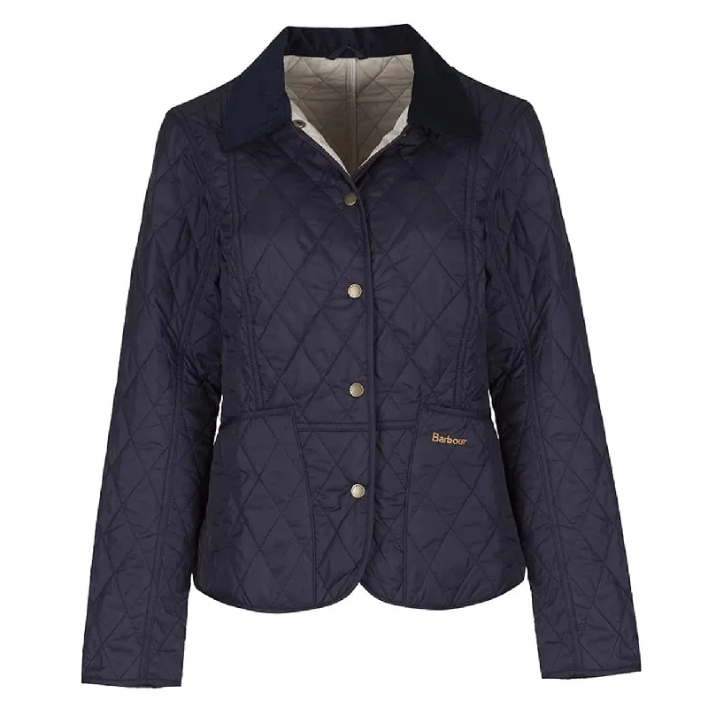 Fashionable Women's Outfit Barbour Womens Summer Liddesdale Quilt Jacket Navy / Pearl