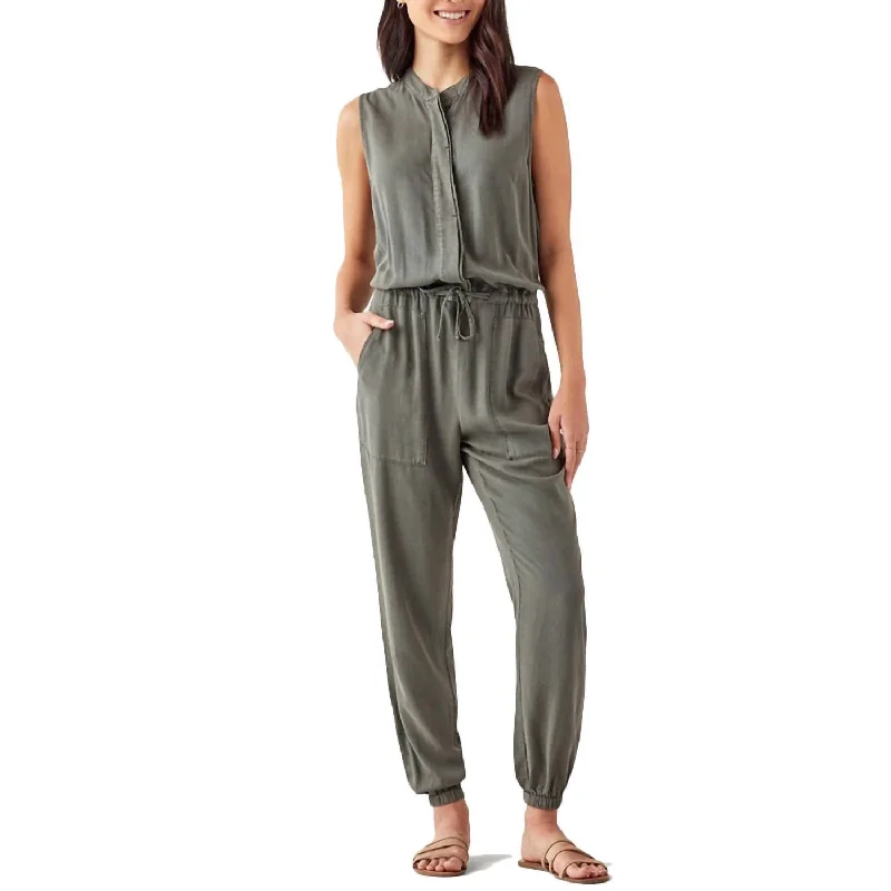 Women's Outerwear Garments Brook Jumpsuit In Vintage Olive Branch