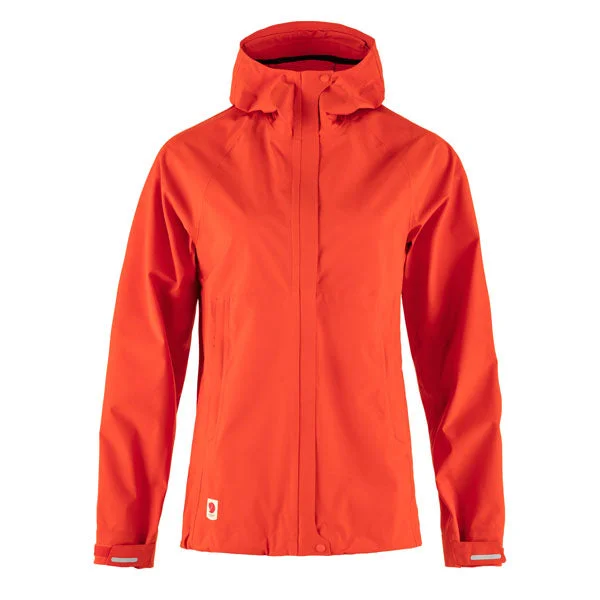 Women's Work Outfit For The Office Fjallraven Womens High Coast Hydratic Trail Jacket Flame Orange