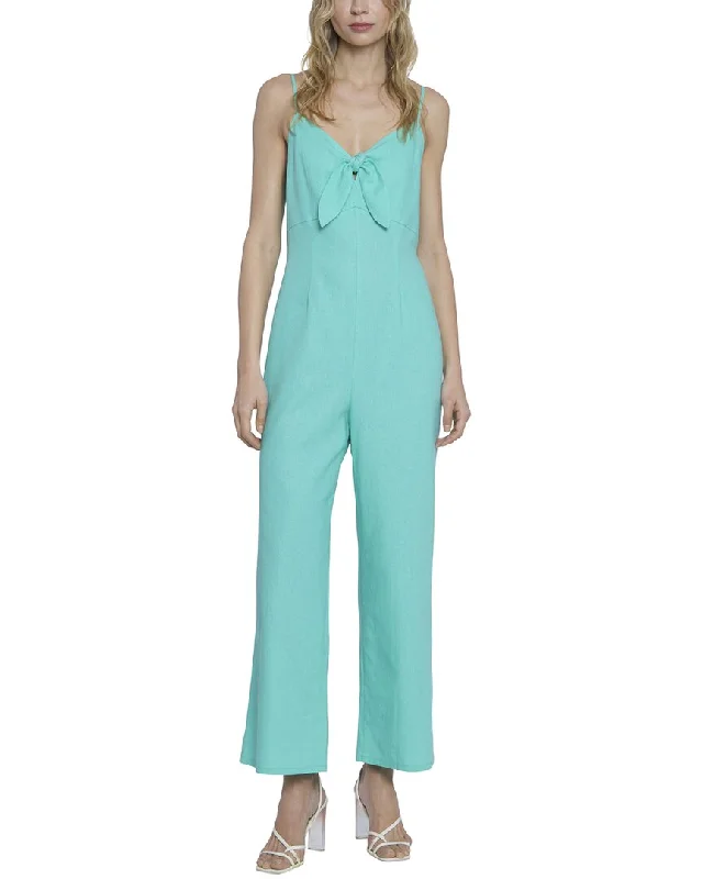 Luxury Women's Clothing Donna Morgan Linen-Blend Jumpsuit