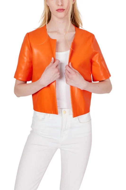 Best Online Clothing Boutiques Cropped Jacket In Orange