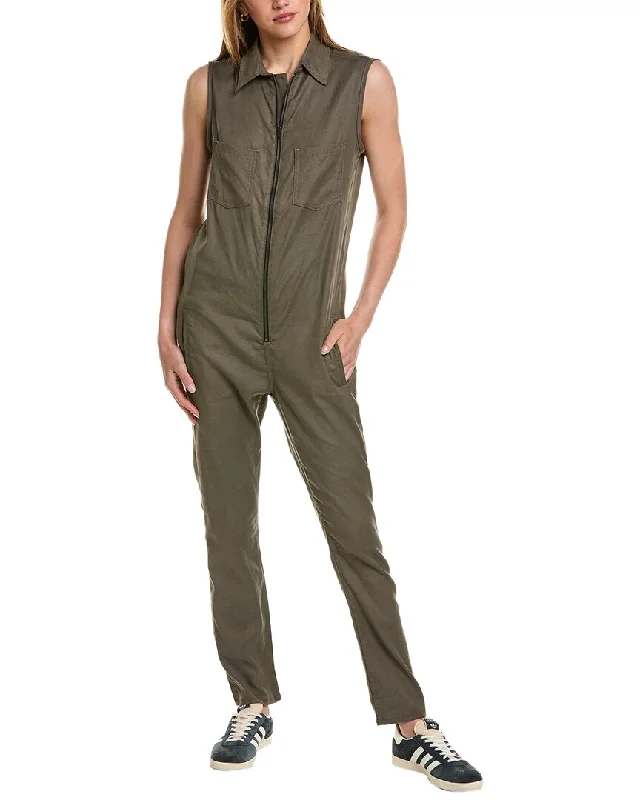 Women's Apparel ASKK NY Linen-Blend Jumpsuit