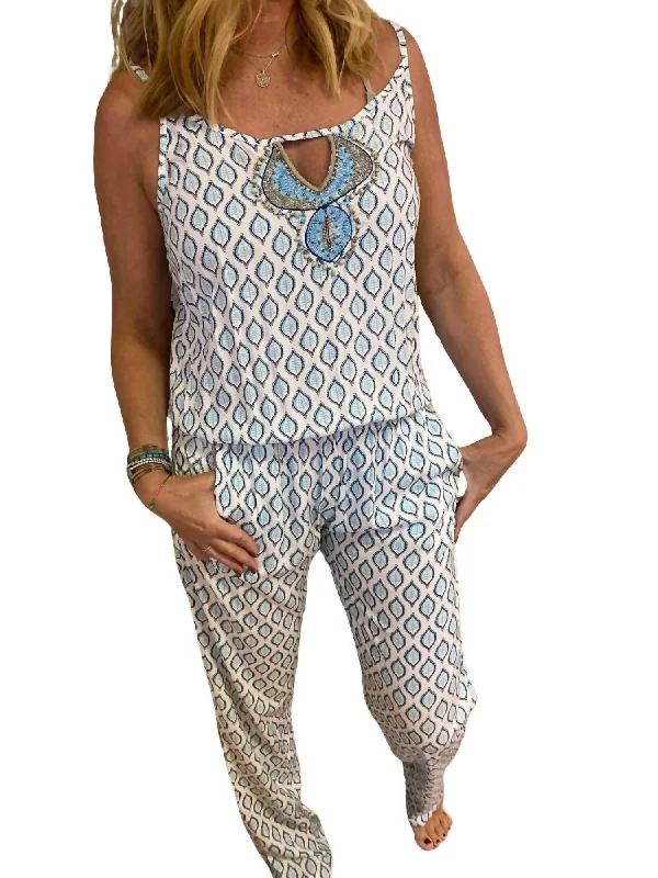 Outlet Clothing Jaipur Jumpsuit In Blue