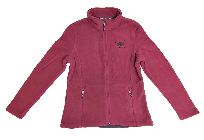 Casual Fashion Trends for Women Ladies Maroon Fleece Jacket