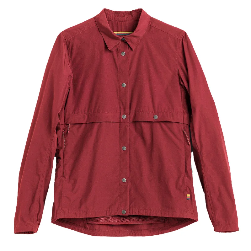 Women's Fashion Clothes Fjallraven x Specialized Womens Riders Wind Jacket Pomegranate Red