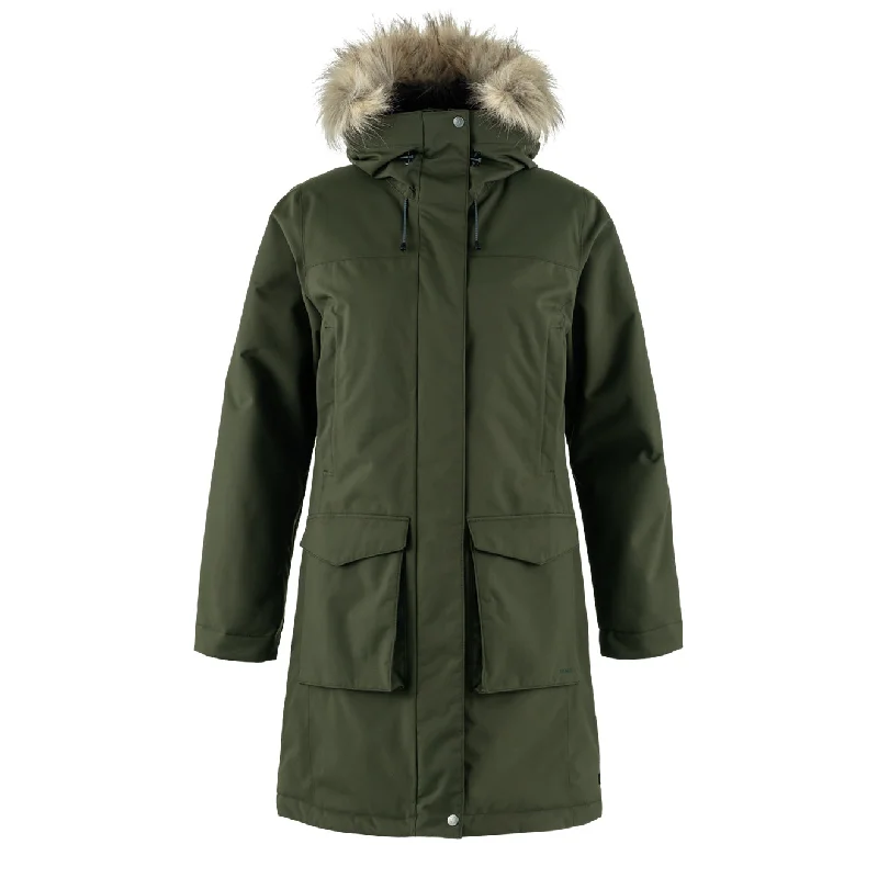 Women's Evening Attire Fjallraven Womens Nuuk Lite Parka Deep Forest