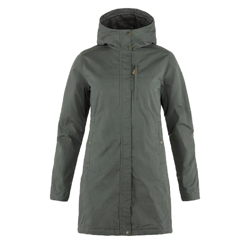 Luxury Women's Clothing Fjallraven Womens Kiruna Padded Parka Basalt