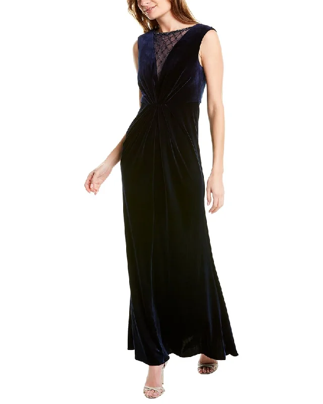 Women's Cozy Outfit For Lounging Adrianna Papell Velvet Gown