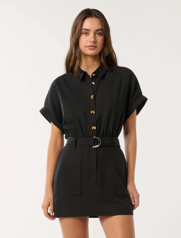 Weekend Sale Bree Utility Mini Dress