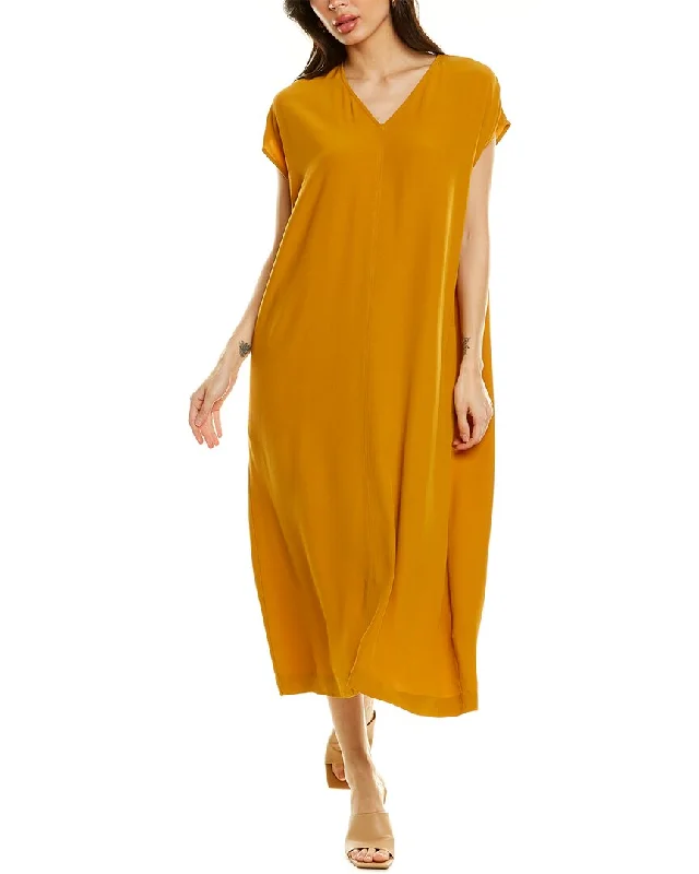 Women's Evening Wear EILEEN FISHER V-Neck Maxi Dress