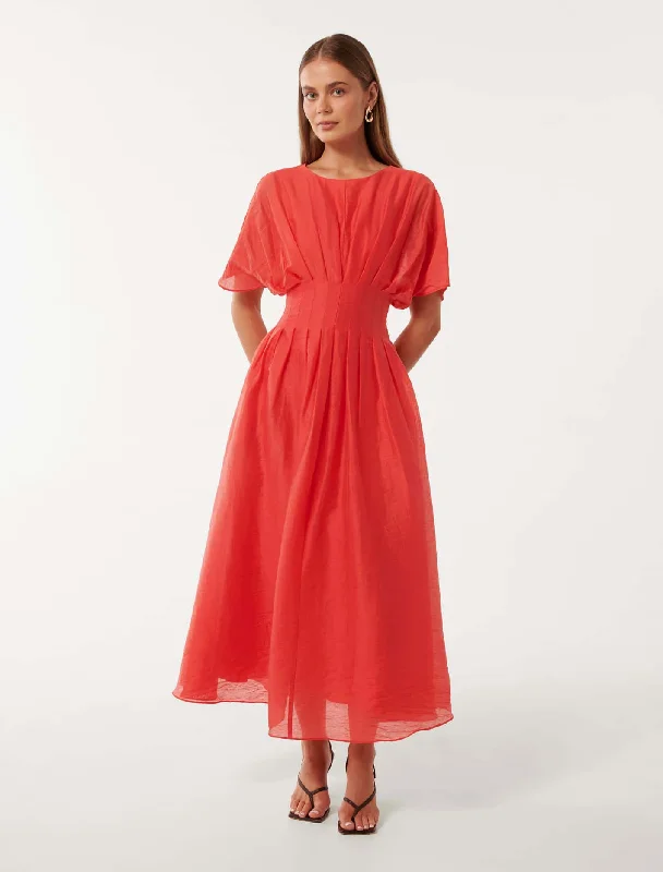 Women's Elegant Garments Eve Seam Detail Midi Dress