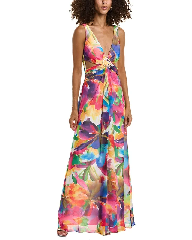 Women's Clothing With Trendy Designs Liv Foster Printed Gown