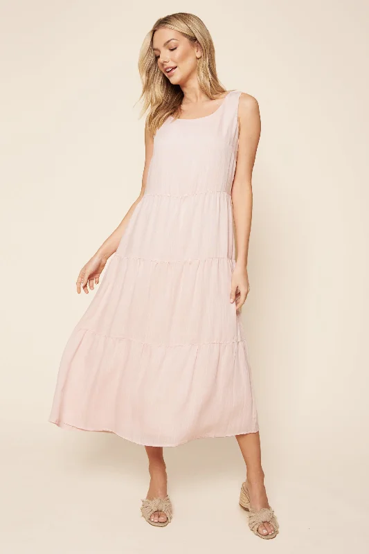 Affordable Women's Outfit Paloma Tiered Midi Dress